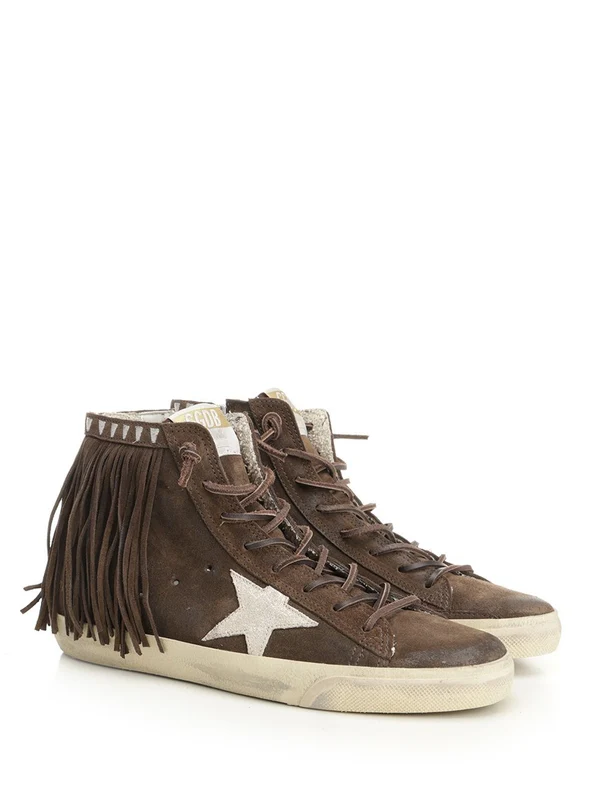 Golden Goose Brown Low Top Sneakers - Image 2