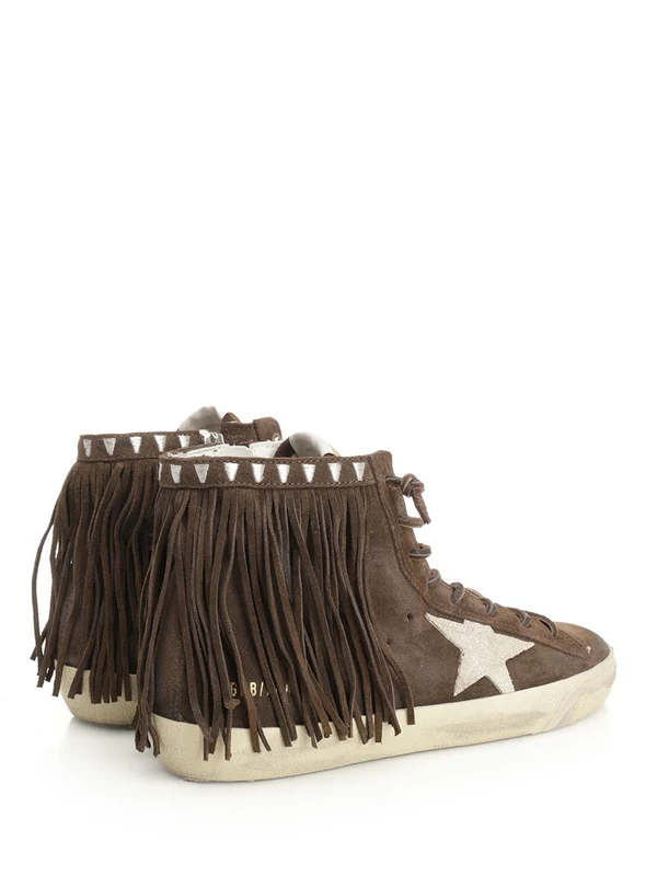 Golden Goose Brown Low Top Sneakers - Image 3