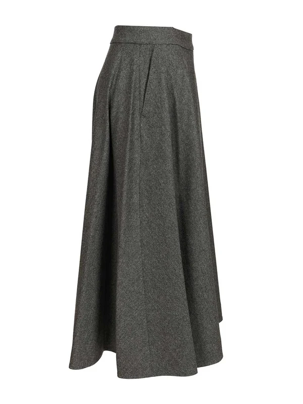 S Max Mara Grey Skirts - Image 3