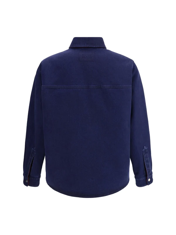 Gucci Navy Burgundy Shirts - Image 2