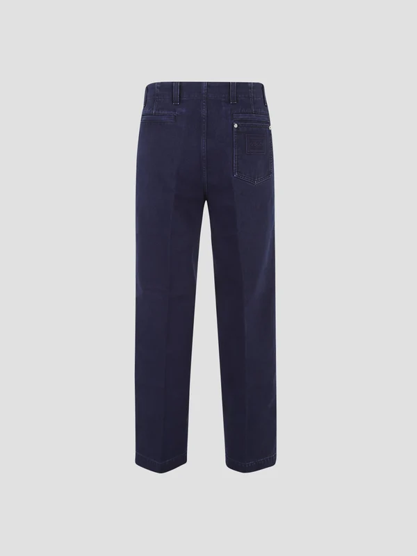 Gucci Navy Denim Pants - Image 2