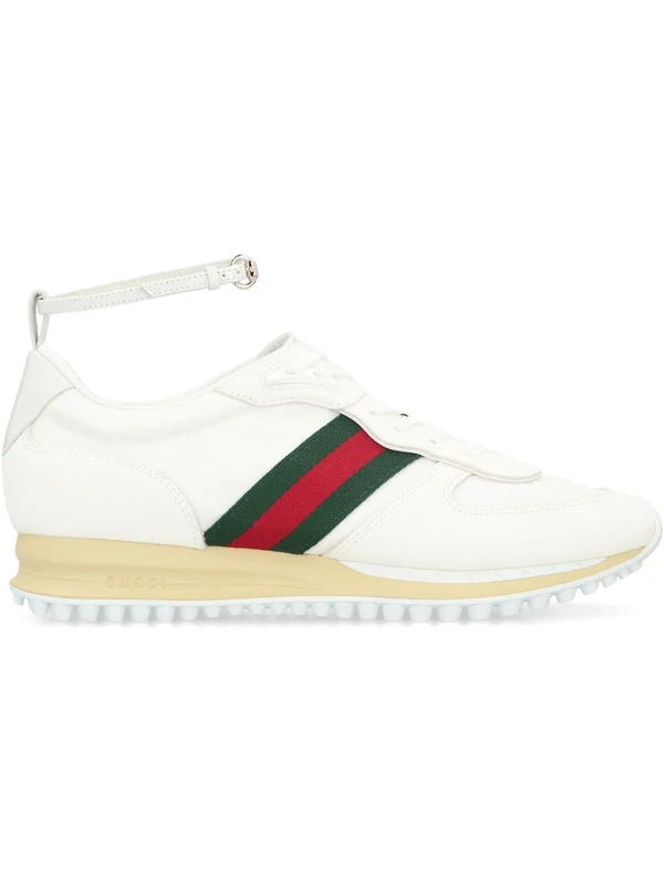 Gucci White Low Top Sneakers - Image 2