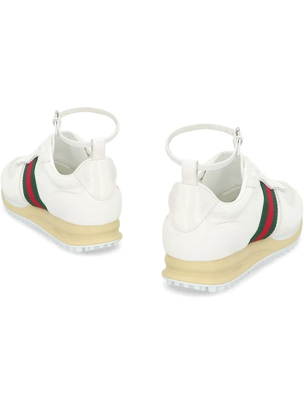 Gucci White Low Top Sneakers - Image 4