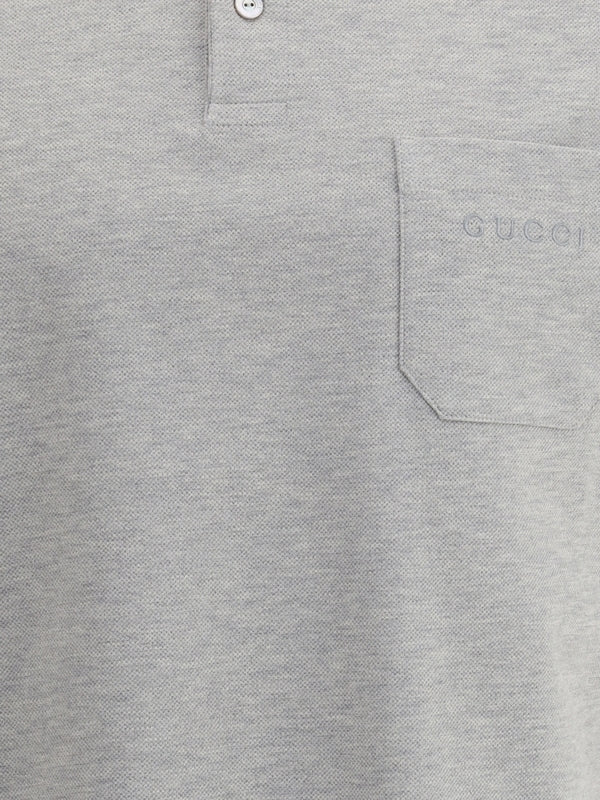 Gucci Grey Polo Shirts - Image 3