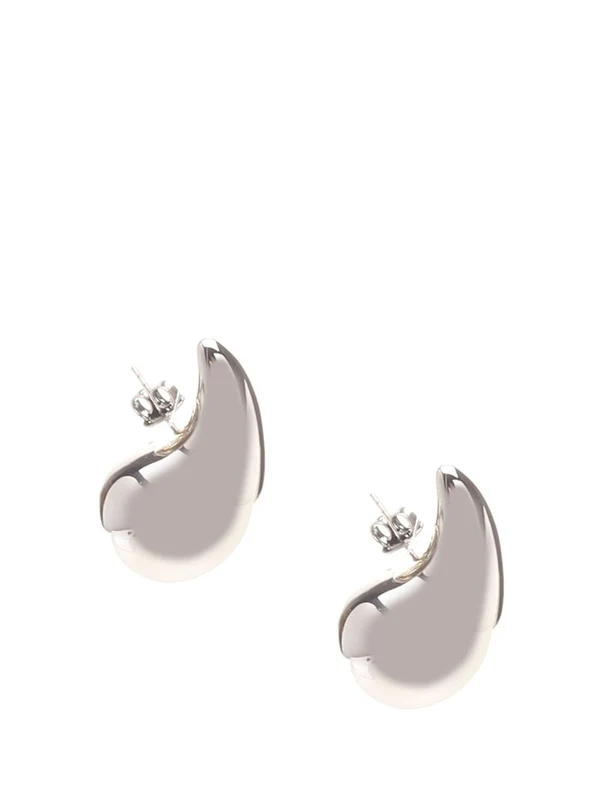 Bottega Veneta Silver Earrings - Image 2