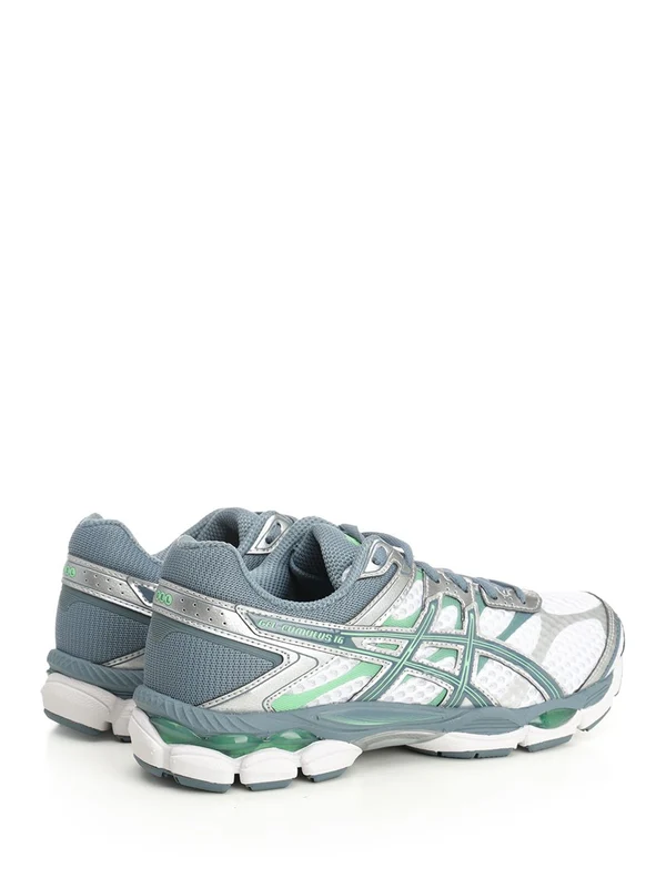 Asics White Blue Low Top Sneakers - Image 3
