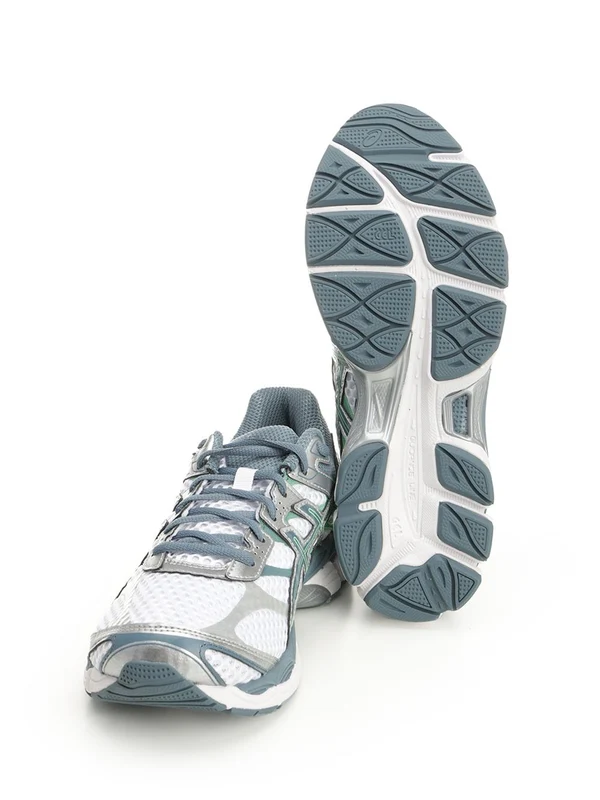 Asics White Blue Low Top Sneakers - Image 5