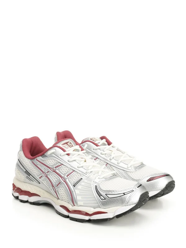 Asics Silver White Low Top Sneakers - Image 2