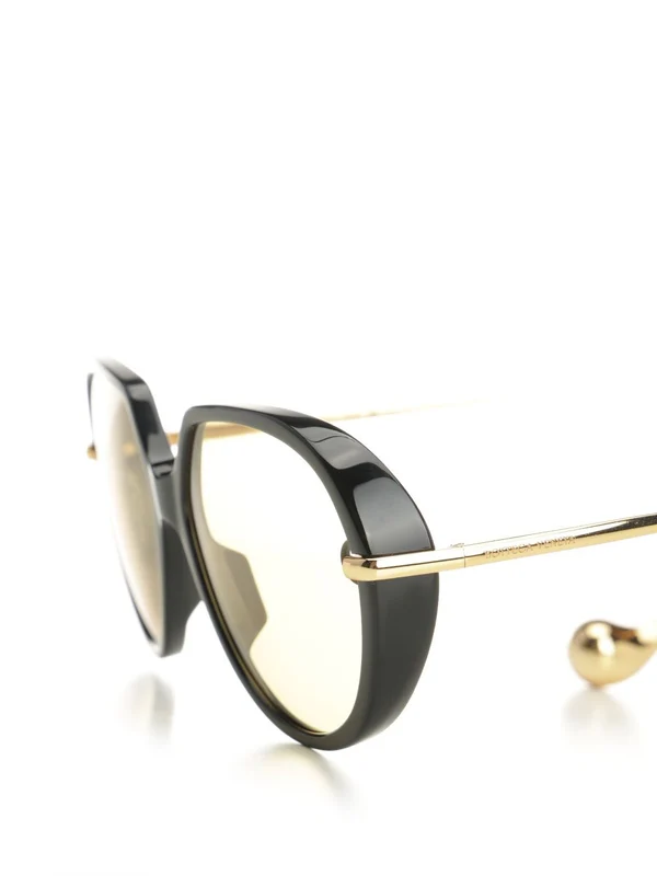 Bottega Veneta Gold Sunglasses - Image 5