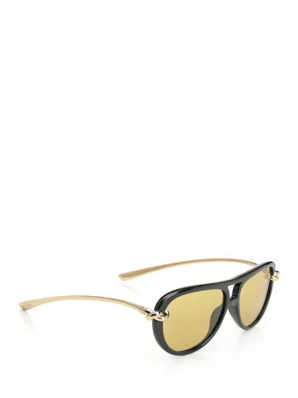 Bottega Veneta Gold Yellow Sunglasses - Image 2