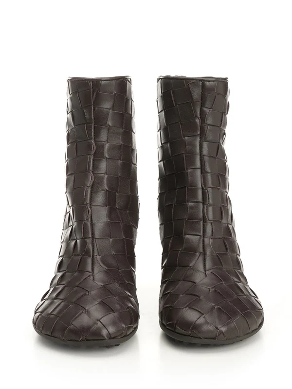 Bottega Veneta Brown Ankle Boots - Image 5
