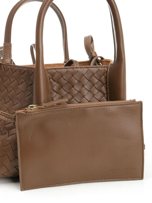 Bottega Veneta Pinacoteca Small Beige Tote Bags - Image 5