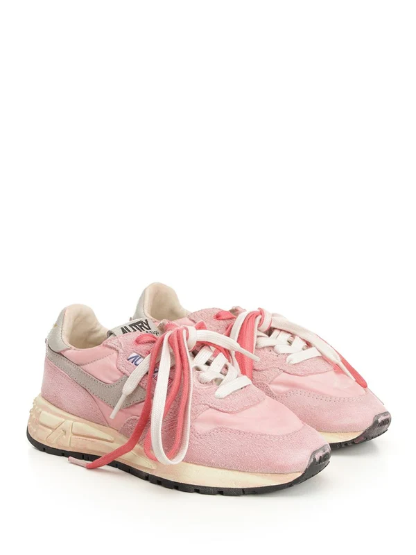 Autry Pink Low Top Sneakers - Image 2