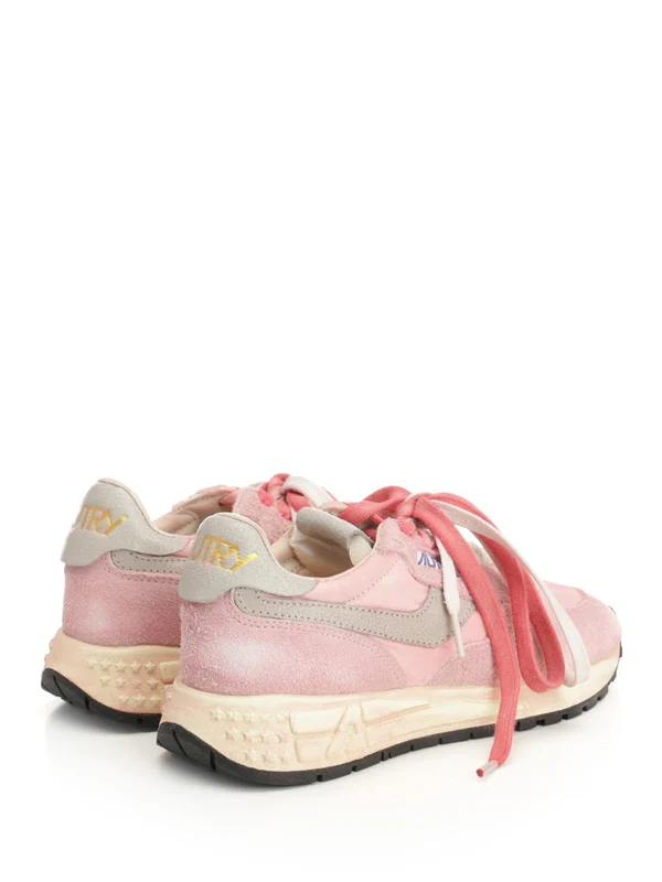 Autry Pink Low Top Sneakers - Image 3
