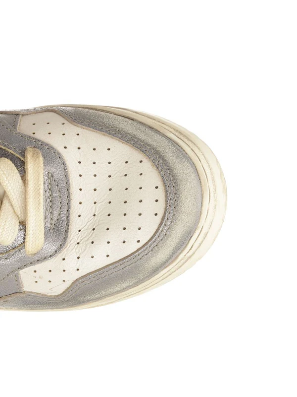Autry White Grey Low Top Sneakers - Image 4