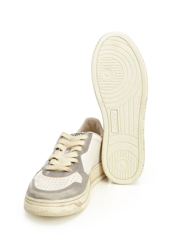 Autry White Grey Low Top Sneakers - Image 5
