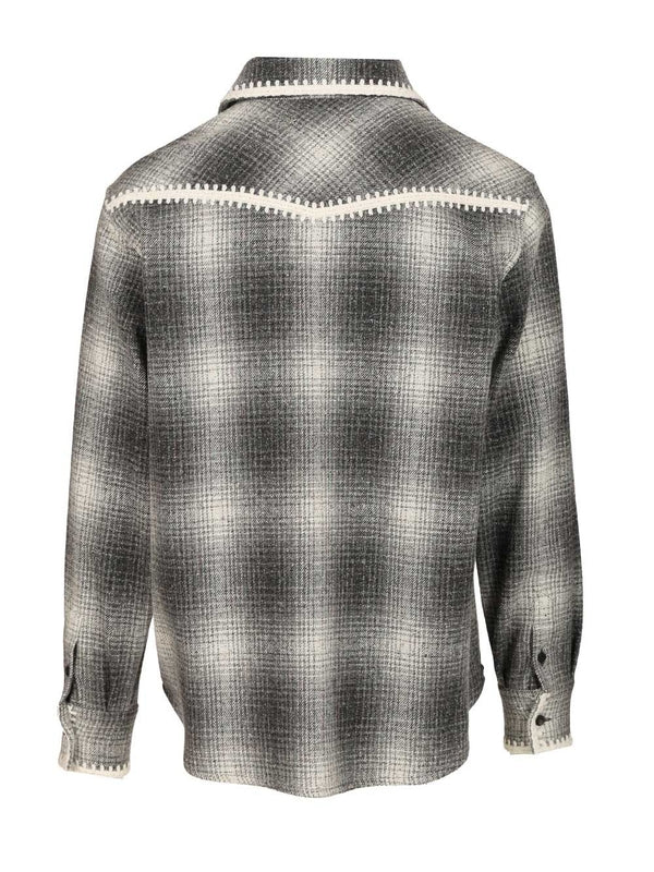 Golden Goose Grey Checked Shirts - Image 2