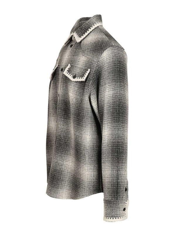 Golden Goose Grey Checked Shirts - Image 3