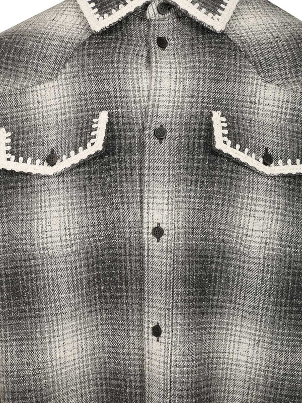 Golden Goose Grey Checked Shirts - Image 4