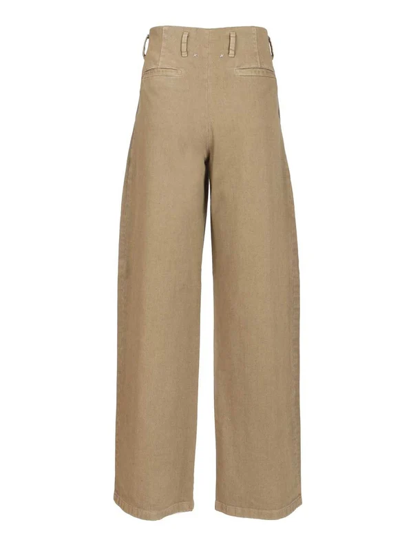 Golden Goose Beige Cotton Pants - Image 2