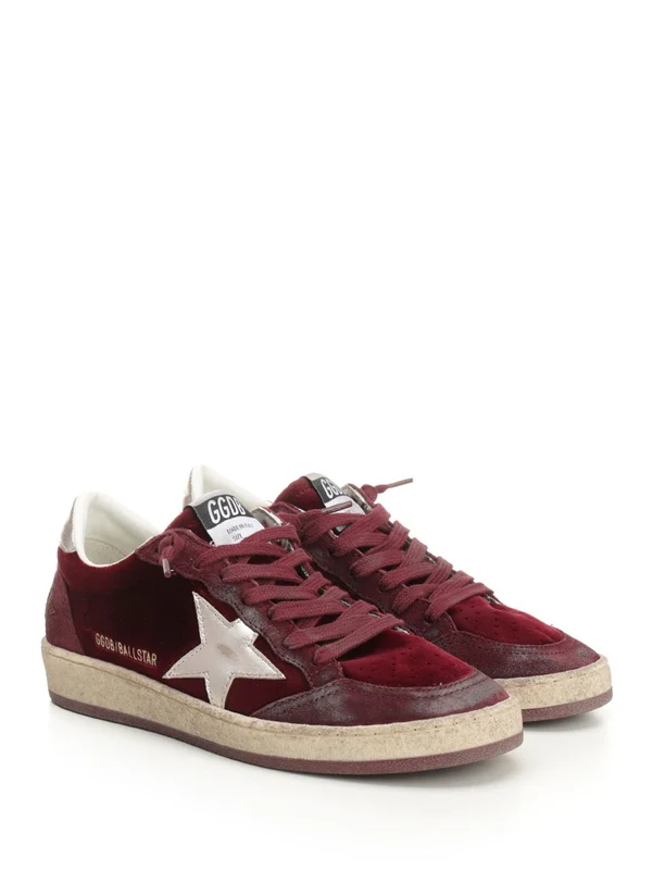 Golden Goose Red Low Top Sneakers - Image 2