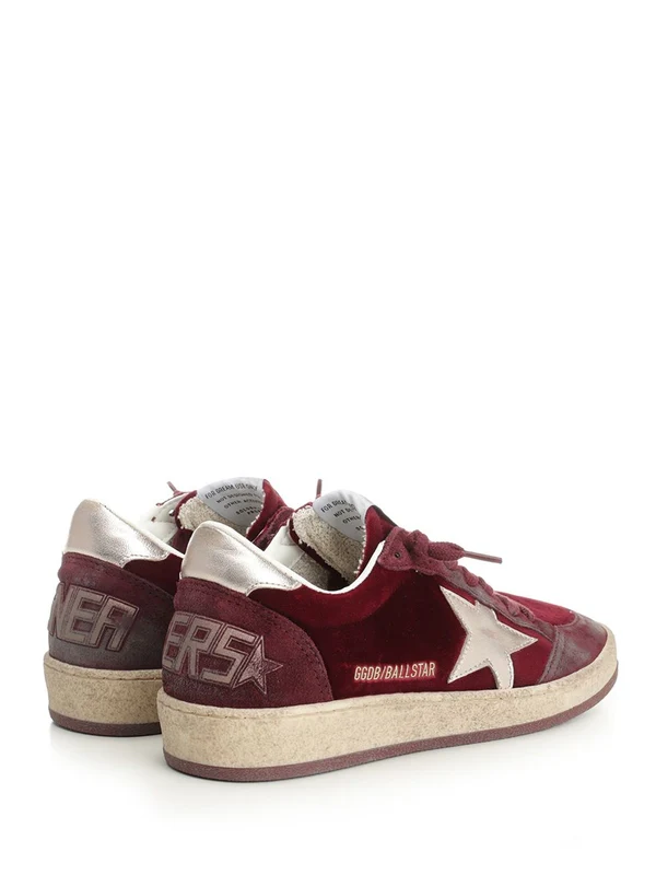 Golden Goose Red Low Top Sneakers - Image 3