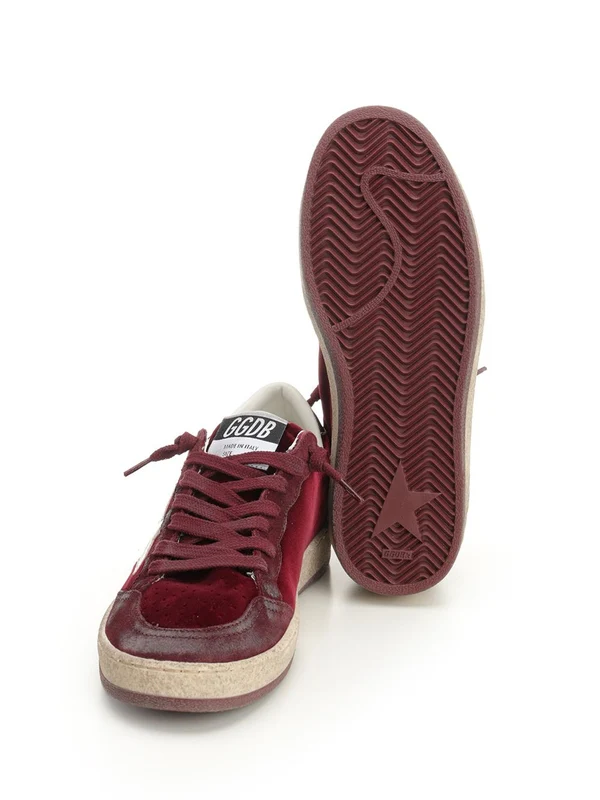 Golden Goose Red Low Top Sneakers - Image 5