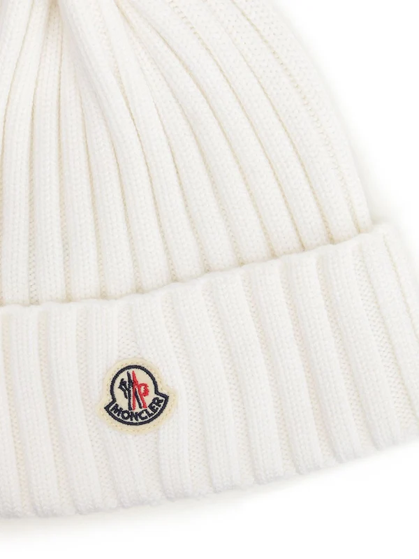 Moncler White Beanies - Image 2