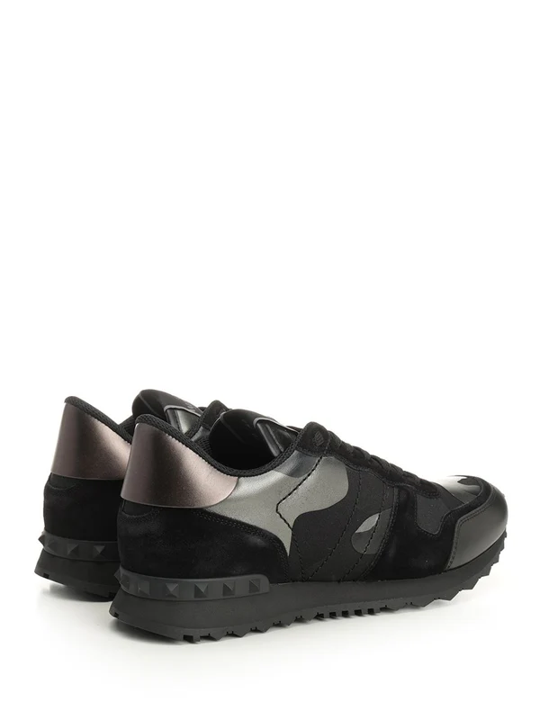 Valentino Black Low Top Sneakers - Image 3