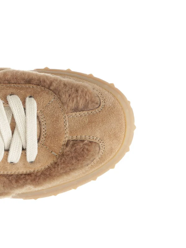 Valentino Beige Low Top Sneakers - Image 3
