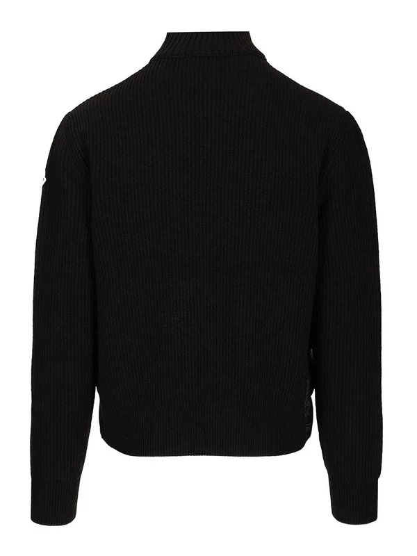 Moncler Black Padded Cardigan - Image 2