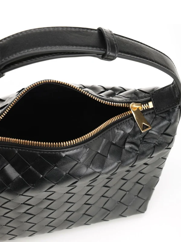 Bottega Veneta Wallace Mini Black Tote Bags - Image 4