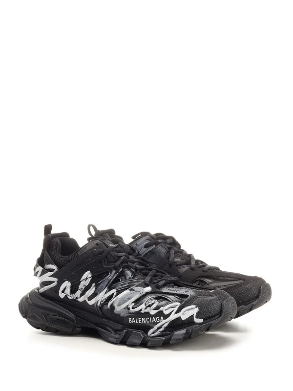 Balenciaga Black Low Top Sneakers - Image 2