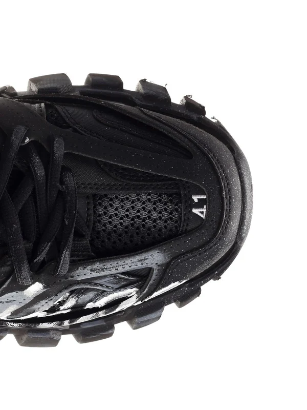 Balenciaga Black Low Top Sneakers - Image 4