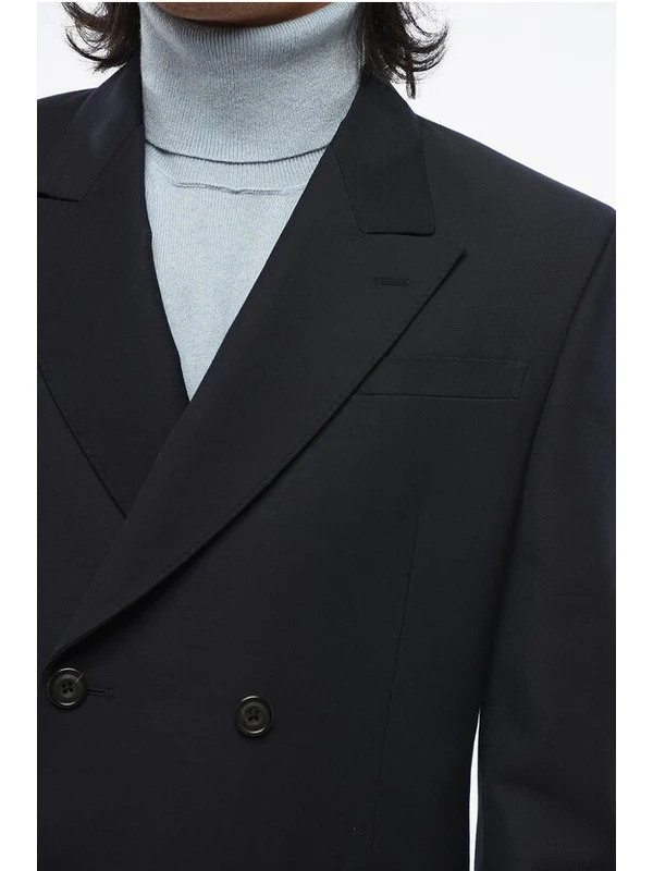 Alexander Mcqueen Navy Tailored Jackets - Image 3