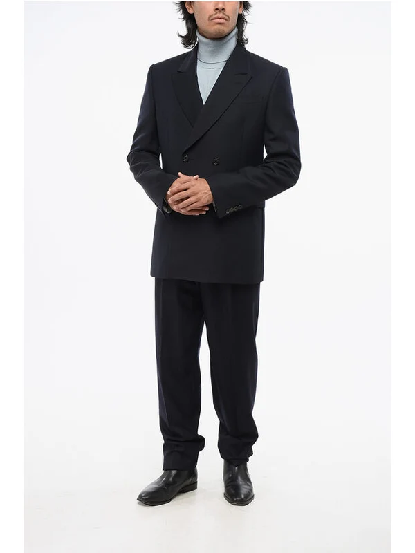 Alexander Mcqueen Navy Tailored Jackets - Image 4
