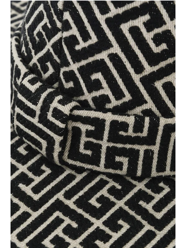 Balmain Black Beige Fedora - Image 2