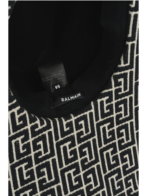 Balmain Black Beige Fedora - Image 3