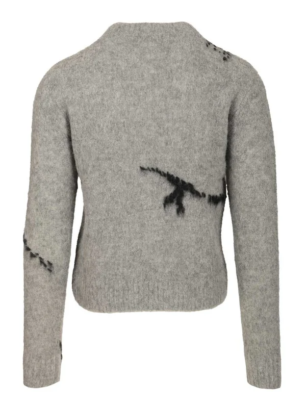 Dries Van Noten Grey Knitted - Image 2