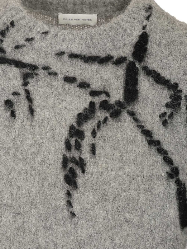 Dries Van Noten Grey Knitted - Image 3