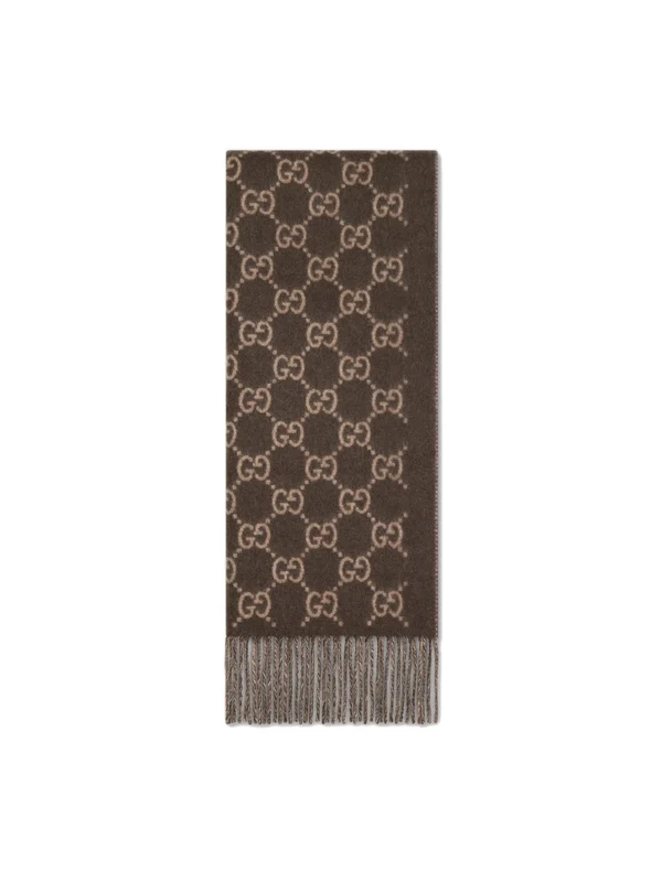 Gucci Brown Wool Mufflers - Image 2