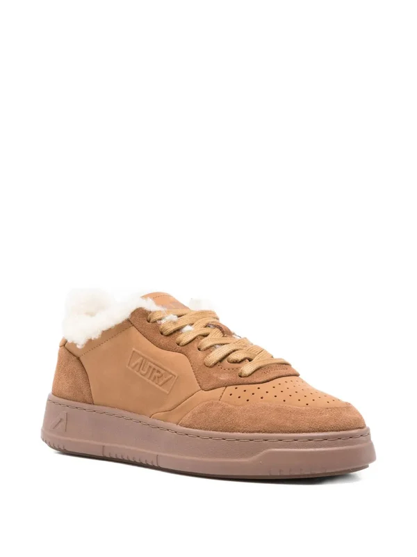 Autry Beige Low Top Sneakers - Image 2