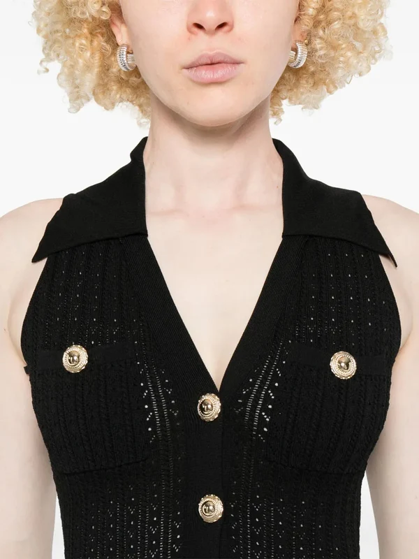 Self-Portrait Black Mini Dress - Image 5
