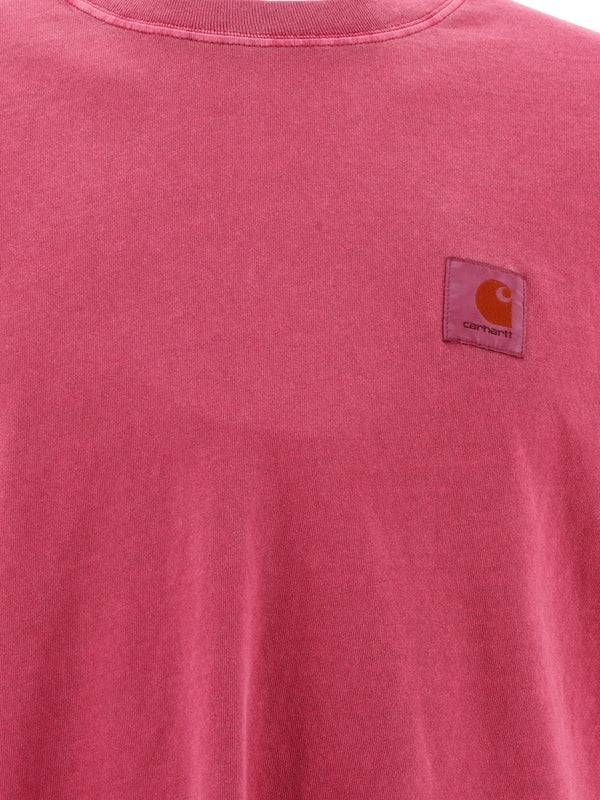 Carhartt WIP Nelson Red Short Sleeve T-shirt - Image 3