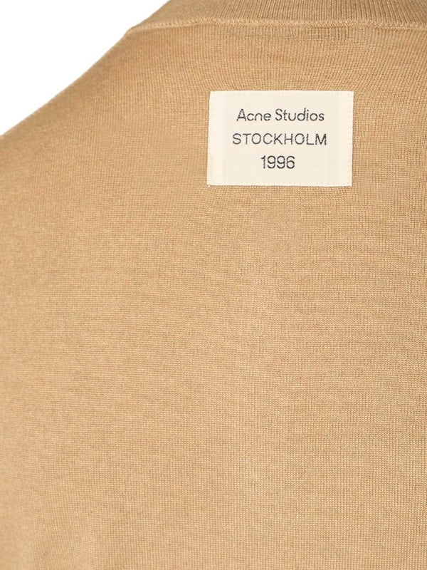 Acne Studios Layered Silk Beige Cardigan - Image 7