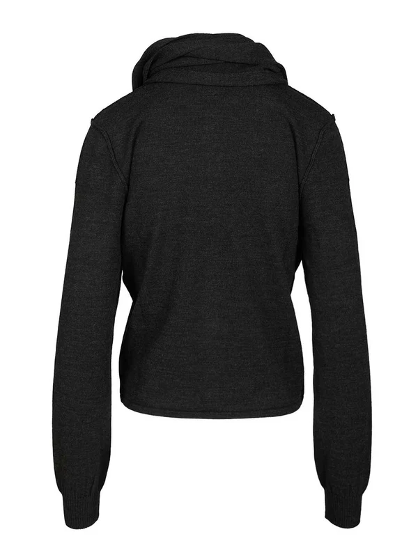 Lemaire Scarf Twisted Grey Cardigan - Image 2