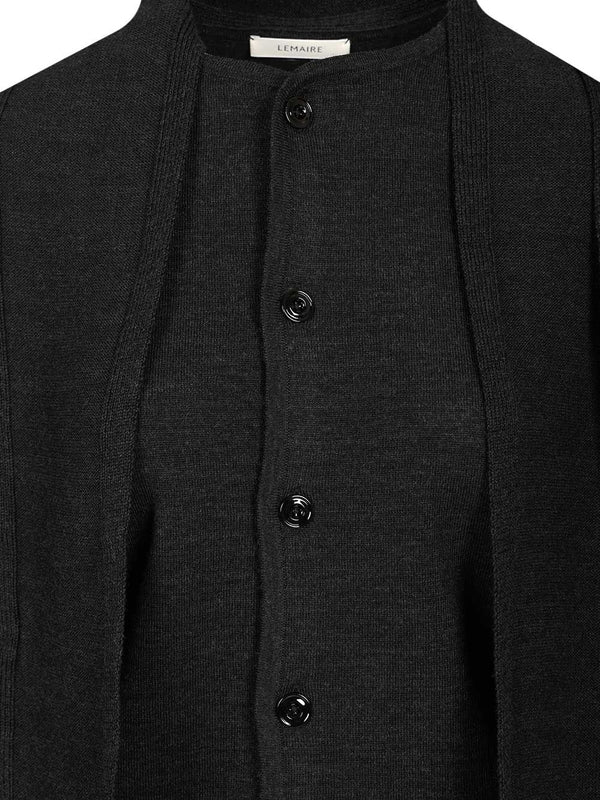 Lemaire Scarf Twisted Grey Cardigan - Image 4