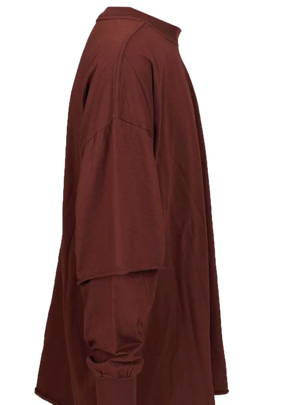 Rick Owens Drkshdw Burgundy Long Sleeve - Image 3