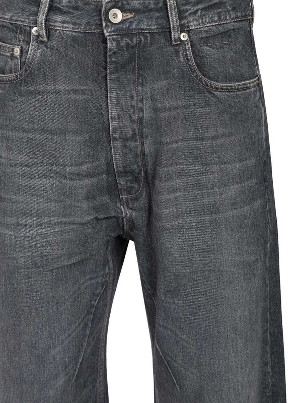 Rick Owens Drkshdw Blue Denim Pants - Image 4
