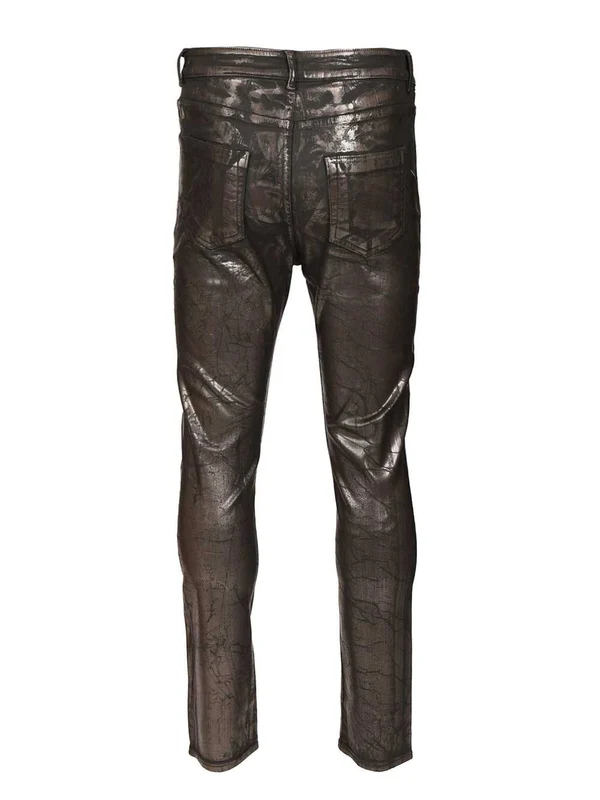 Rick Owens Drkshdw Brown Denim Pants - Image 2